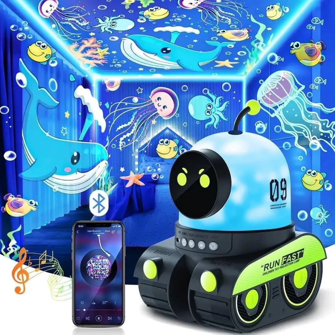 1-11-1 Дитячий нічник-проектор robot kids — изображение 1