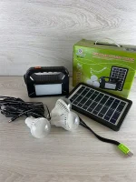 Ліхтар EP-392 Power Bank-USB із сонячною панеллю 9 V 3 W + лампочки 3 шт
