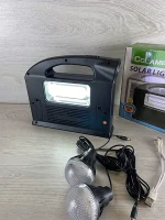Аварійний ручний ліхтар з Power Bank Cclamp CL-13 із сонячною батареєю та 2 лампочками — изображение 2