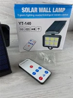 Прожектор в YT-140 LED із сонячною панеллю/датчиком руху і пультом — изображение 3