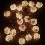 Гірлянда світодіодна Кульки з ниток 12 LED 4 м 4 режими теплий Білий