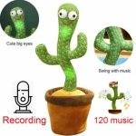 Танцюючий кактус, світло - музична іграшках, Dancing Cactus TikTok кактус у вазоні 34 см — изображение 4