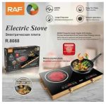 Універсальна інфрачервона плита електрична 4800W на 2 конфорки RAF R.8088 двокомфорна настільна 67*40*7 см