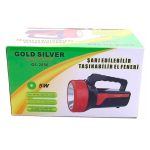 Акумуляторний Ліхтар GS-2656 Gold Silver — изображение 2