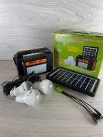Power Bank Easypower EP-393BT із сонячною панеллю 9В 3W+Лампочки 3pcs