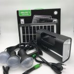 Портативний ліхтар на сонячній батареї GDlite EE-GD-1 сонячна зарядна станція + 3 лампочки