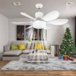 Стельовий вентилятор з LED-підсвіткою та пультом — изображение 5
