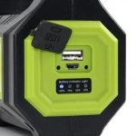 Ліхтар акумуляторний ручний Haoerliang HEL-T95 30 Вт з Power Bank сонячною панеллю Зелений; LED ліхтарик; — изображение 2