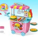 Ігровий набір HAPPY CHEF Дитяча Закусочна з візком 678-201A 28 предметів