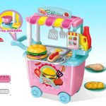 Ігровий набір HAPPY CHEF Дитяча Закусочна з візком 678-201A 28 предметів