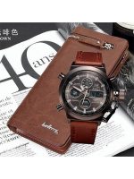 Чоловіче портмоне BAELLERRY + годинник AMST У ПОДАРУНОК