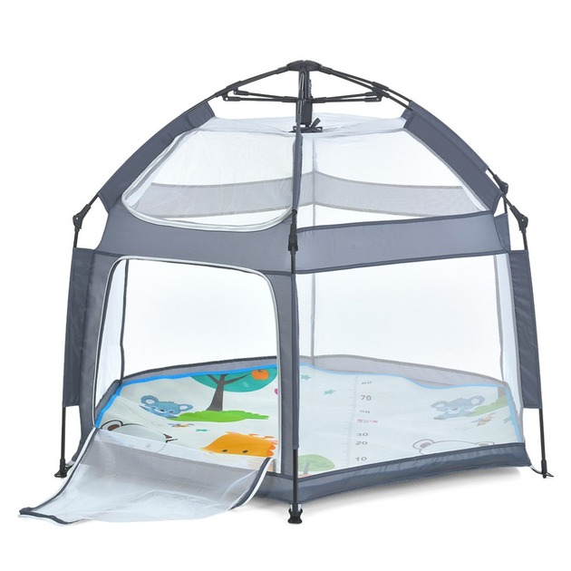 566721993 Дитячий манеж Bambi MR 1512 Silver Mist 146×127×110 см — изображение 1