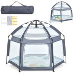 Дитячий манеж Bambi MR 1512 Silver Mist 146×127×110 см — изображение 4