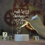 Світильник, нічник, дошка для нотаток і малювання 12,5 х 17,5 см, від USB, 3 підсвічування, з Маркером LAMP 3D