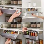Підвісний органайзер для спецій з 7 баночками Spice Rack 378 Органайзер для зберігання спецій