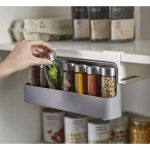 Підвісний органайзер для спецій з 7 баночками Spice Rack 378 Органайзер для зберігання спецій — изображение 2