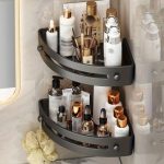 Настінний тримач Кутовий Для косметичного приладдя Storage Shelf