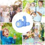 Дитячий автоматичний пістолет кулемет для мильних БУЛЬБАШОК Bubble machine toy Блакитний — изображение 5