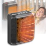 Керамічний обігрівач на 800Вт з поворотною вилкою і дисплеєм Warm air blower 032
