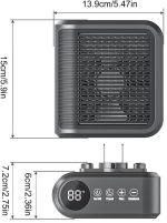 Керамічний обігрівач на 800Вт з поворотною вилкою і дисплеєм Warm air blower 032 — изображение 2