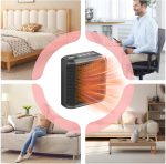 Керамічний обігрівач на 800Вт з поворотною вилкою і дисплеєм Warm air blower 032 — изображение 6