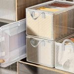 Коробка-органайзер для одягу, storage box 20*28*48, Складаний кошик для зберігання
