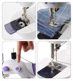 Міні-швейна машинка з живленням від мережі та від батарейок Mini Sewing Machine SM-202 A 6Вт — изображение 5