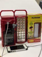 Ліхтар переносний світлодіодний з повербанком Almina DL-2606 24 LED, ЗП 220V, вбудований акумулятор — изображение 4