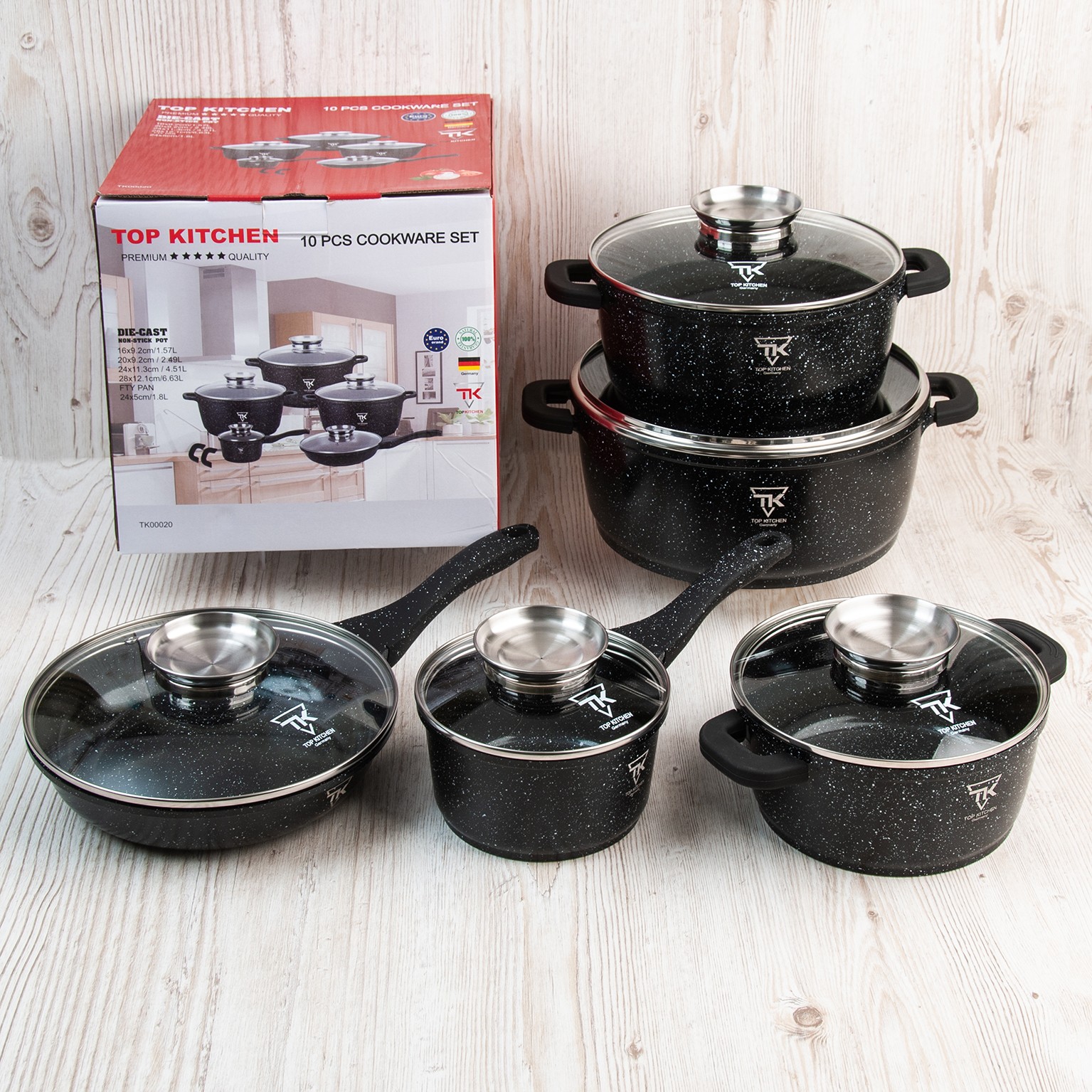 dsc_0481 Набір каструль із мармуровим покриттям top kitchenTK00020 — изображение 1