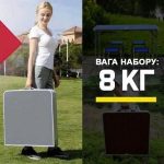набір для пікніка Розкладний стіл для пікніка з 4 стільцями — изображение 2